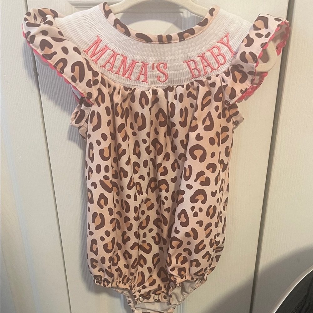 Leopard Print Baby Romper